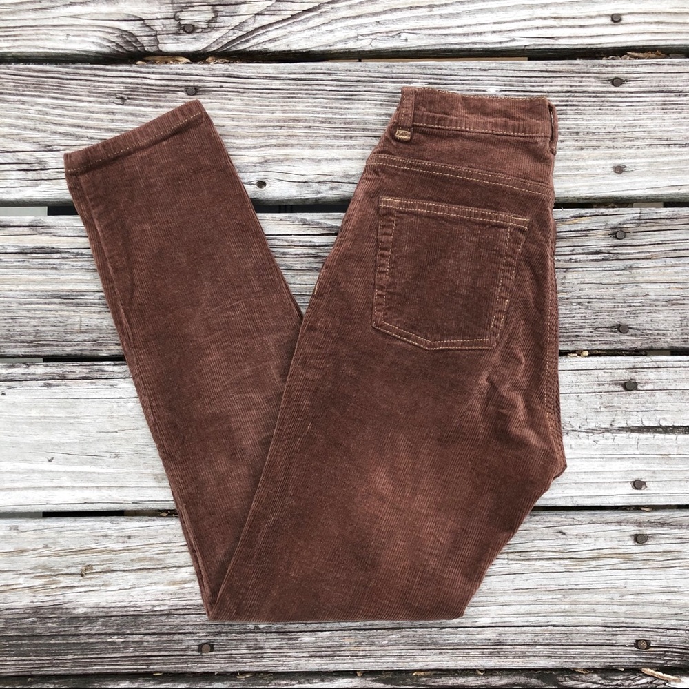 John Galt High waist brown corduroy pants Pacsun
